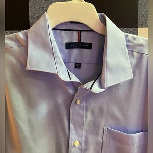 Tommy Hilfiger, XL, 17- 17 1/2, 32-33, sky, blue, lightly used